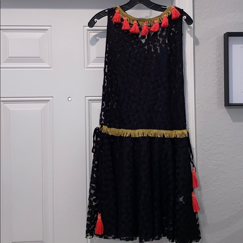 Waimari black sheer cover up dress